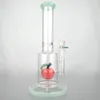 glass bong water pipe 11'' perc bong glass bubblers water pipes bongs Heady Waterpipe Cylinder Glass Water Bongs with Stable Circular Foot Waterpipe Straight Tube