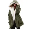 Winter Mode Dames Casual Hoodie Jas Jas Parka Lange Trench Overjas Grote Zwarte Blauwe S-2XL