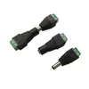 5.5mm x 2.1mm Female Male DC Power Plug Adapter for 5050 3528 5060 Single Color LED Strip and CCTV Cameras