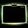 Offre spéciale Cool tapis de souris lumineux 300x240mm antidérapant fond en caoutchouc LED lumière bord tapis de souris pour ordinateur portable bureau PC carte jeu vidéo