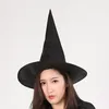 Halloween Puntelli Home Wider Affidabile Adulto Donna Witch Black Hat Lychee Wicked Witch Cap Party Decoration Hat