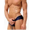 AQUX Man's Brand Badehose mit niedriger Taille, Badehose, eng, farbenfroh, mit sexy Shorts, Badehose, Boxer, Sommer-Herren-Badehose