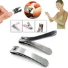 Grote roestvrijstalen stalen nagelkneutersnijder Professionele manicure trimmer Hoge kwaliteit teen nagel clipper met clip catcher