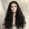 Human Hair Wigs Brazilian Virgin Straight Body Wave Curly 4X4 Lace Wigs 130% Density 1B Natural Black for Black Women 10"-30"