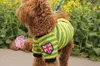 Pet suprimentos roupas para cães bandeira britânica pet colete modelos de Primavera e verão geral casual pet camiseta roupas colete bonito listras