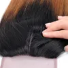 Ombre Straight T1B / 30 # Dark Root Auburn Human Hair 3/4 Wiązki z koronki Zamknięcie Kolorowe brazylijskie włosy splot z zamknięciem koronki