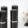 Vente en gros couleur noire 5 ml 10 ml Mini Portable rechargeable parfum atomiseur vaporisateur bouteilles vides contenants cosmétiques LX3043