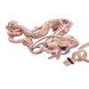 Rostfritt stål Rose Gold Dragon Memorial Smycken Hängsmycke Cremation för Ashes Holder Urn Halsband Urn Hänge