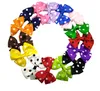 3,5 "Ribbon Polka Dot Pinwheel Baby Children Clip Hair Bows Hairbow Headwear 30pcs