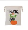 9 styles Halloween Large Canvas bags cotton Drawstring Bag With Pumpkin devil spider Hallowmas Gifts Sack Bags kids candy pouch