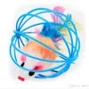 6cm Mouse In Cage Ball Teasing Cat Toy Exquisite Design Multi Color Funny Pet Mini Toys 1 8tt ff