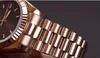 Daydate Rose Gold Oorologio di Lusso Brand Watch Day-Date社長オートマチックウォッチOrologio Da Polso Automatico Lusso Orologio R253W