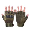 Tactical Hard Knuckle Mei -Fingle Fingle Luvas Men Combate Hunting Shooting Shooting Airsoft Paintball Pol￭cia - Fingerless240b