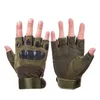 Tactical Hard Knuckle Guanti mezze dita Esercito da uomo Combattimento Caccia Tiro Airsoft Paintball Police Duty - Senza dita