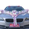 Sztuczny Kwiat Rose Wedding Car Decoration Set Wedding Car Flower Materiały ślubne