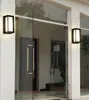 Outdoor LED Wall Lamp 18W White/Warm Light Aluminum Surface Mounted Rectangle Shape