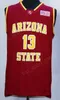 Barato 13 James Harden College Jerseys Arizona State Sun Devils Jersey Team de basquete masculino Red Away Yellow White Sport Frete grátis