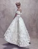 Ashi studio 2018-2019 prom klänningar hög låga 3d blommiga broderi applikationer av axel party klänningar dubai arabiska kvällsklänning skräddarsydda