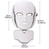 Maschera fotodinamica per il viso fotodinamica PDT a 7 colori di alta qualità Spa LED Photon Face Neck Mask Anti invecchiamento