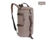 Backpack Travel Climbing Women Sport Canvas Barrel Large Capacity Belt Crossbody Bags Outdoor 5colors