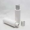 Contenitori per bottiglie di plastica con tappo a disco da 120 ml per viaggiare, bottiglie di plastica vuote bianche per cosmetici,