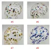 Fashion Multicolor Latex Sequins Filled Clear Balloon Novelty Kids Toys Beautiful Birthday Party Wedding Decorations