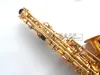 Japanska Suzuki ZK-564 Professionella högkvalitativa musikinstrument ALTO SAXOPHONE EB TONE BRASS GOLD Pläterade Pearl Knappar Sax