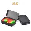 Wax containers silicone box 2pcs/5ml Non-stick silicon container food grade jars with dab tool storage jar oil holder for vaporizer FDA