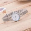 HUANS OTOKY ladies watches watches women Wrist Watch Wristwatch Silver Stainless Steel Mesh Band Quartz Wristwatches