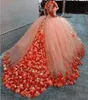 Superbe robes de baulle Orange Lilac Quinceanera