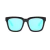 Модные женские поляризационные солнцезащитные очки с квадратными заклепками, солнцезащитные очки для вождения, женские зеркальные линзы, летний стиль, винтажный черный, в большой оправе Eyewe215e