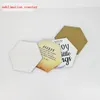 sublimation coaster for customized gift MDF Coasters for dye sublimation Hexagon shape transfer printing blank consumables 8DM5522690