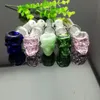 Single round colored skull glass pipe Glass bongs Oil Burner Glass Water Pipe Oil Rigs Smoking Rigs Free