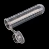 Tubes à centrifuger en plastique transparent de 5ml, 50 pièces, flacons à bouchon à pression, récipient d'échantillon de laboratoire, nouveau laboratoire D14