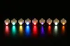 Mini Lanterna De Papel Pendurado LED Decoração Floral Luz Com Linha para Flor Decoração de Casamento 10 pçs / lote