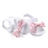 Baby flickor sandaler barn skor härliga blomma sommarskor nyfödda flickor antislip Första vandrare