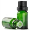 الجملة 768pcs / لوط الأساسية زجاجة النفط الأخضر 10ML زجاج فيال مع الأسود كاب برغي والتوصيل مجاني DHL شحن