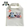 Cute Animal Owl Shape Folding Bag Eco Friendly Ladies Gift Foldable Reusable Tote Bag Portable Travel Folding Bag