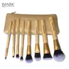 Imagek ​​make up borstar 8 st Borstuppsättning Kit Professionell naturborstar Skönhet Essentials Makeup Brushes With Bag