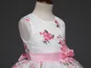 Neue Kinder Mädchen Blumenkleid Ärmellose Blumen Gedruckt Spitze Tüll Tutu Party Kleid Kinder Prinzessin Ballkleid Kleider W1353185921