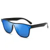 Mody Mens Square Okulary Klasyczne Desinger Woman Sun Glasses Mirrored UV400 Oczy One Piece obiektyw 16a9 z przypadkami 6090065