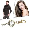 Fashion the new watch Vintage Antique Stainless Steel Quartz Pocket Watch Keychain Key Chain Unisex Gift