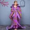 Kinesisk Fairy Kostym Tangdynastin Ancient Hanfu Folkdans Kläder Efterföljande Royal Luxury Princess Dress Film TV Performance Stage Wear