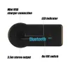 Universal 3,5 mm Bluetooth -zenders Auto -kit A2DP Wireless FM Aux Audiomuziekontvanger Adapter Handsfree met MIC voor telefoon mp3 met retailbox