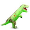 Crianças T-Rex Dinossauro Traje Inflável Explodir Roupa Fancy Dress Dinosaur Mascot Trajes Jumpsuit Christmas Costume279e