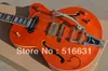 Livraison gratuite-6120 Falcon JAZZ orange guitare électrique corps creux guitares