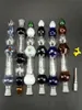 6 Color Nector Collector 6 Colors Without 14mm Titanium Nail Straw Concentrate Dab Straw Nectar Collector No GR2 Titanium Tip Glass Bong