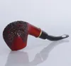 Criativa cauda branca mogno carving 8019 tubos de madeira maciça, sândalo vermelho e metal anéis destacável tubo.