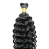 Mongolian Kinky Curly Bulk Hair 100g 1pcs Mänskliga hårbulk för flätning Bulk Afro Kinky Curly Braiding Hair 18 "20" 22 "24" 26 "