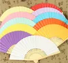 300 stks groothandel 23 cm bruiloft witte kleur papier hand fan bruiloft partij decoratie promotie gunst DHL FEDEX gratis verzending